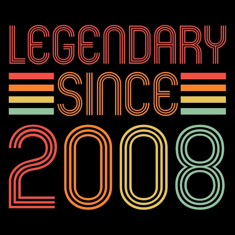 Legendary since 2008, Retro, Geburtstag