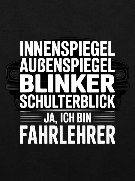 Fahrlehrer Spruch Schulterblick