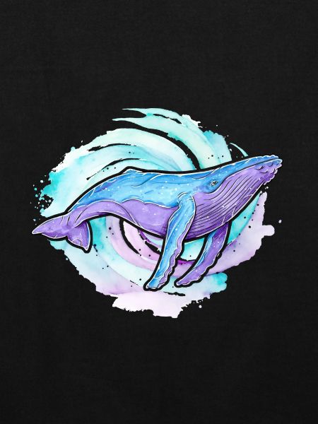 Baleine à bosse aquarelle