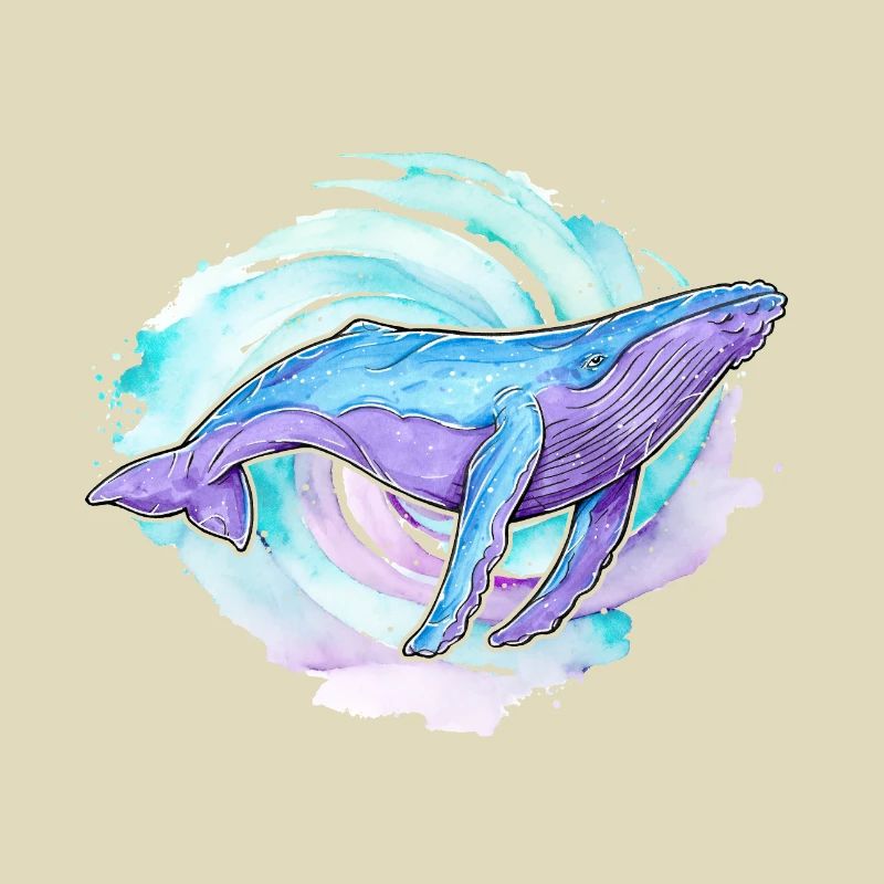 Humpback Whale Watercolor