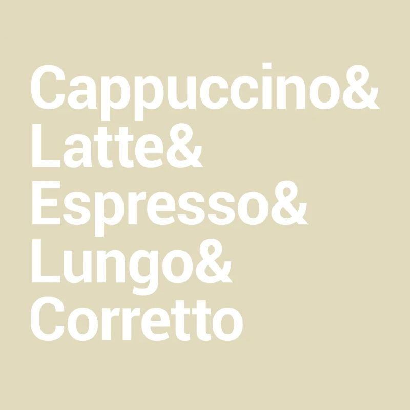 Conception de typographie de style café