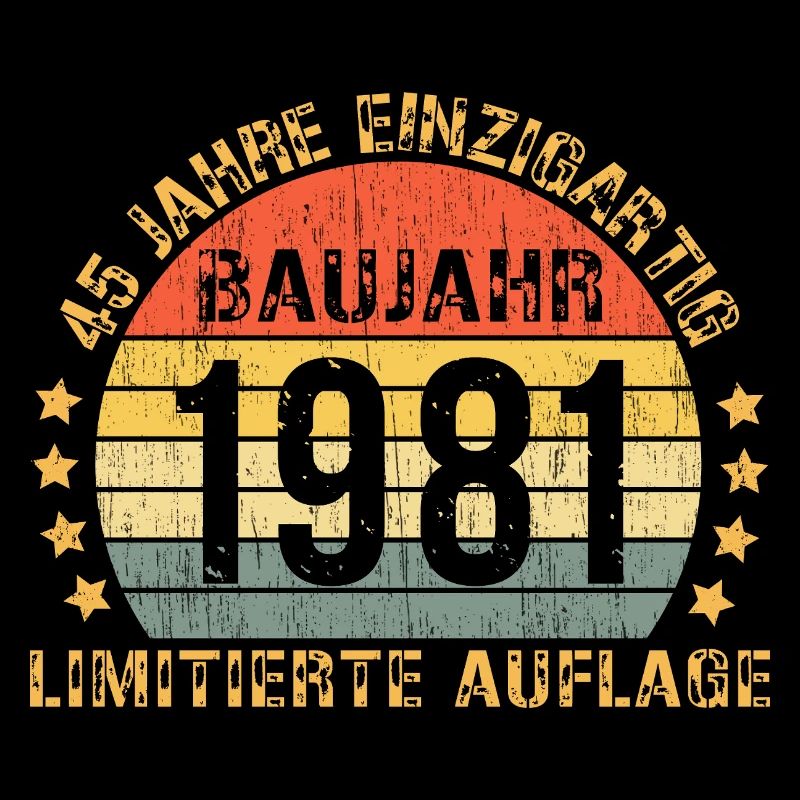1981 Anniversaire 45 Décorations 45 45 Anniversaire