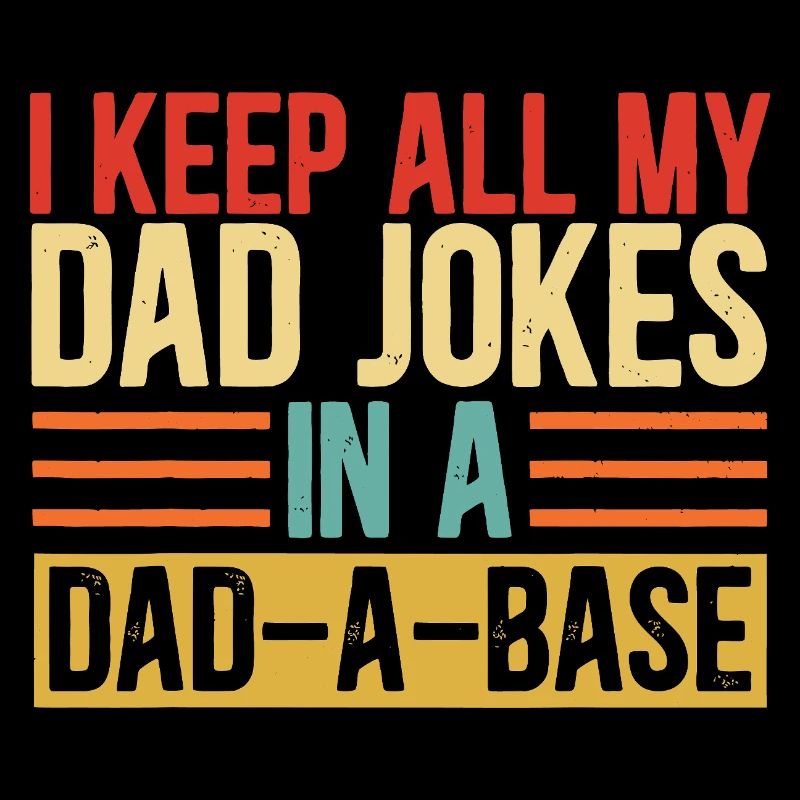 Papa-Witze in einer Dad-a-Base behalten