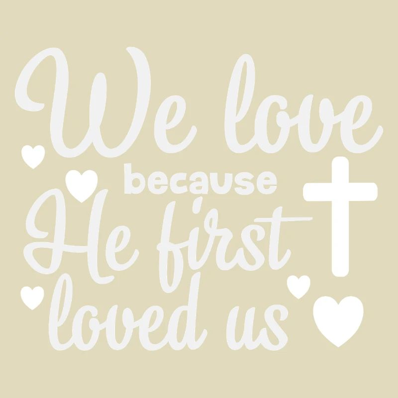 Religious love message illustration