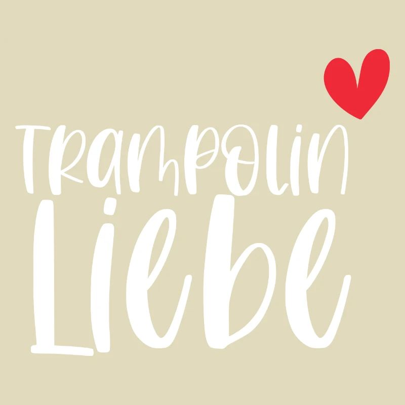 Trampolin Liebe Springen Hobby Geschenk