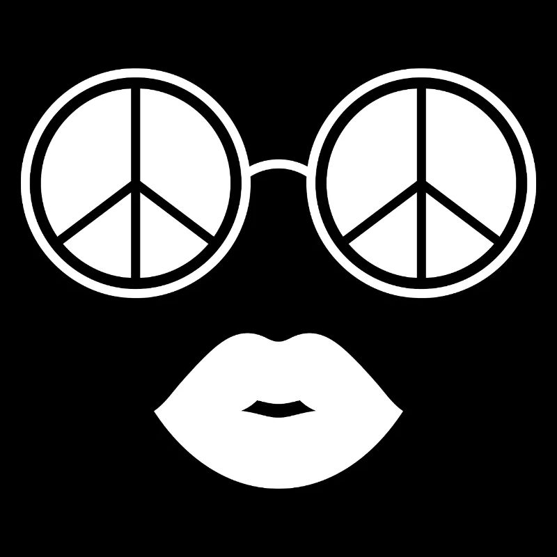 Peace and Lips / Peace Glasses and Lips