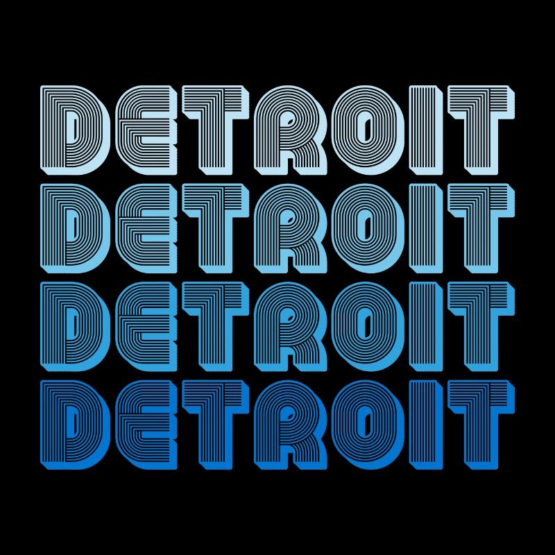 Séquence de mots en gradient de Detroit
