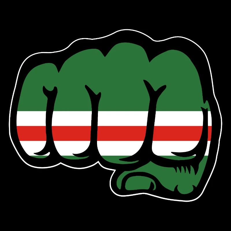 Tschetschenien Flagge Faust