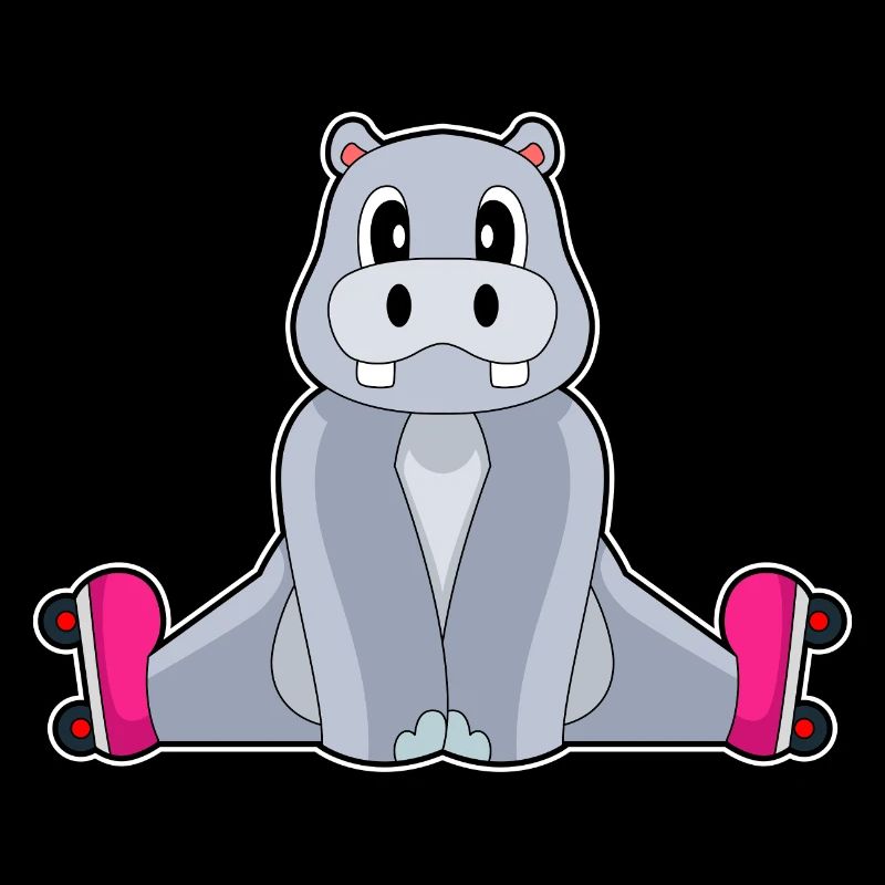 Hippopotamus Inline skating Inline skates