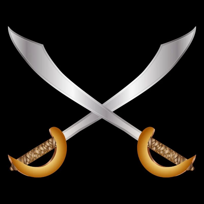 Sabres de pirates croisés – Thème d’aventure classique