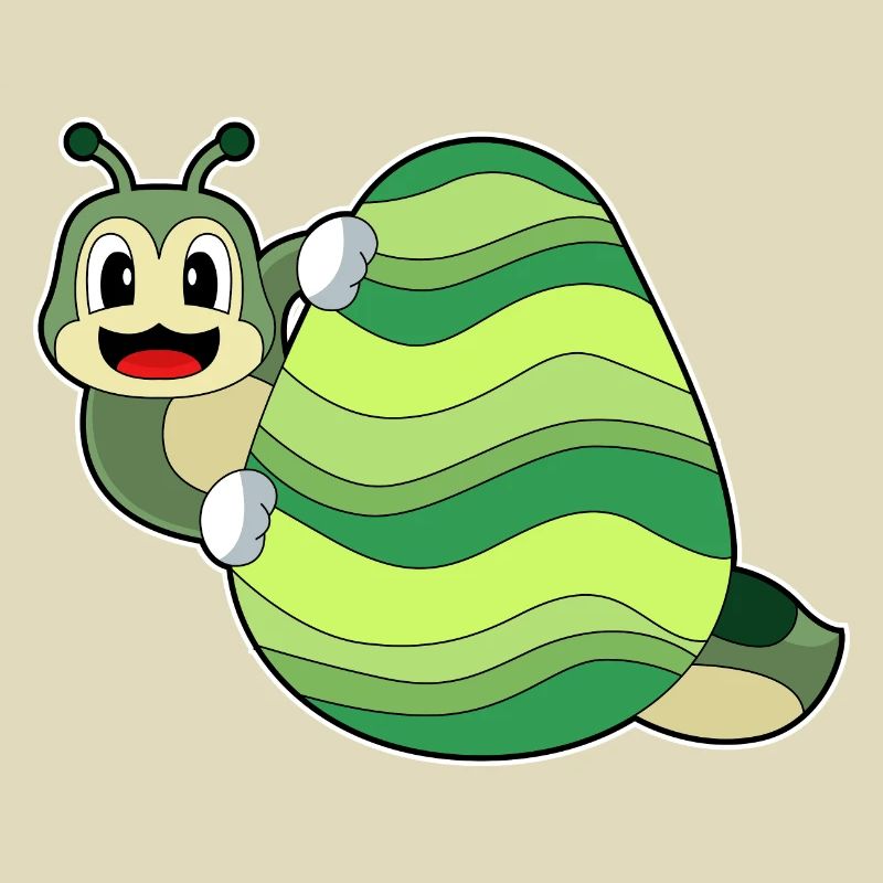 Caterpillar Easter Easter Egg