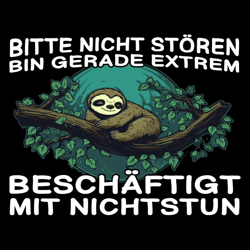 Sloth saying funny sloth on a branch