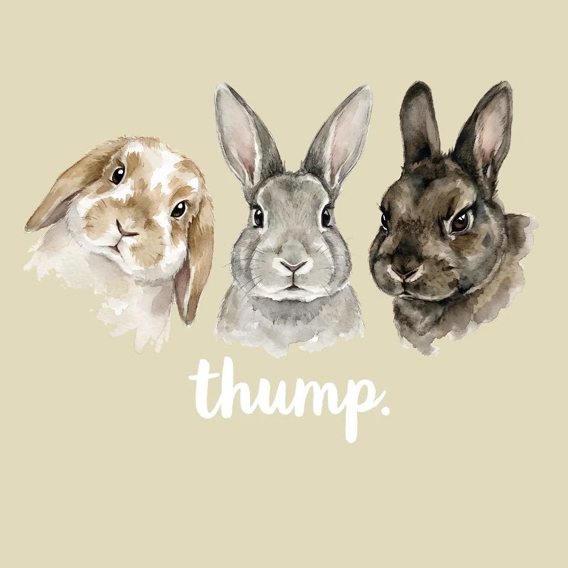 Fun rabbit knocking for rabbit lovers