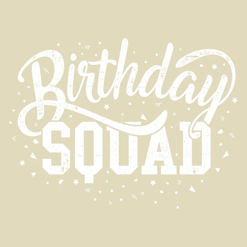 Escouade d’anniversaire Script audacieux