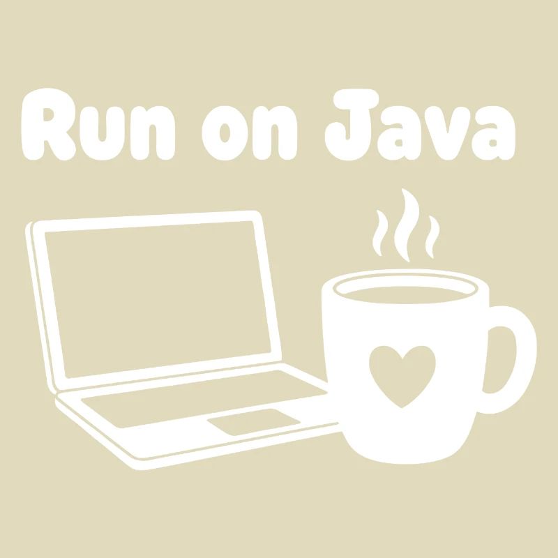 Java Lauf Café Laptop Herz