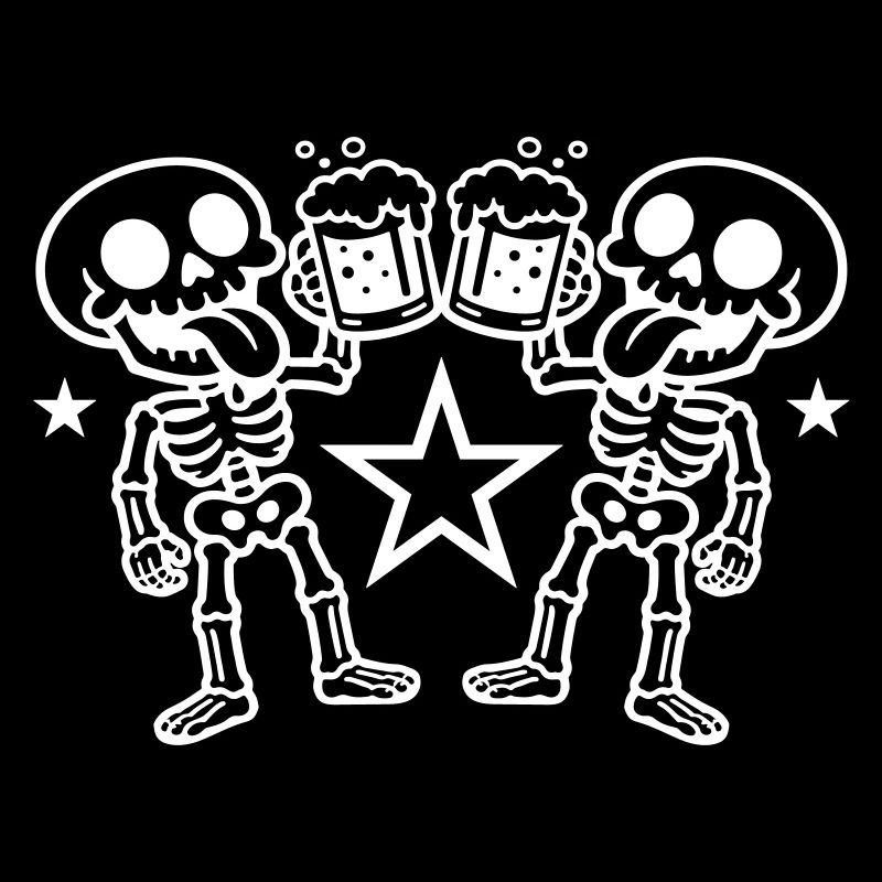 Skeleton Beer Cheers
