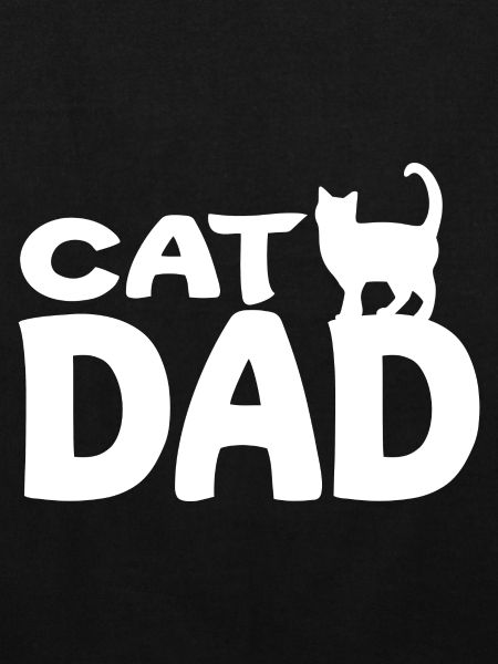 Papa Chat Silhouette Blanc