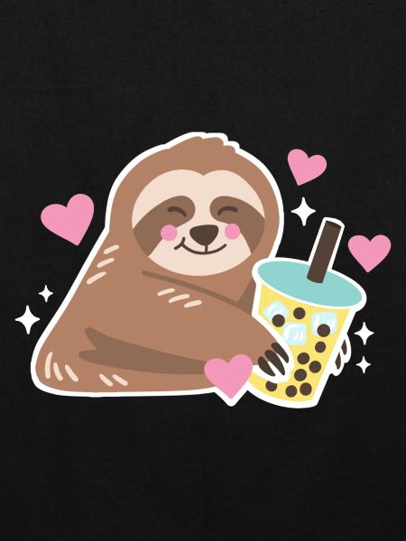 Faultier Bubble Tea Herz