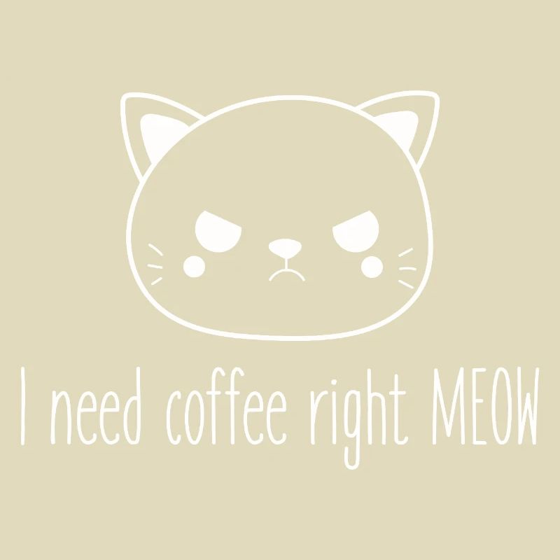 I need coffee right now! Stressed cat