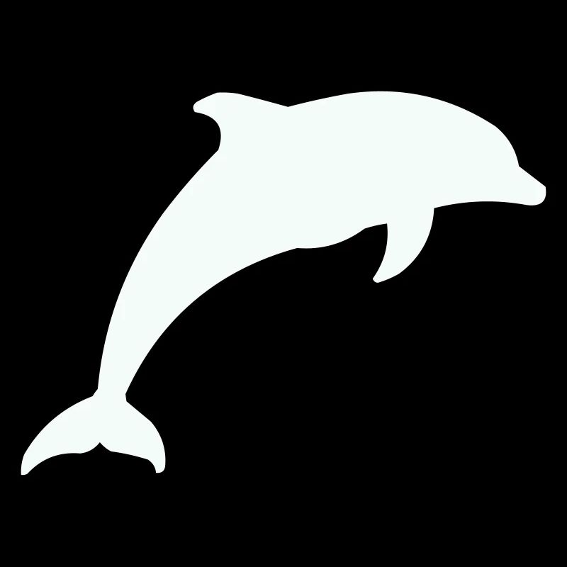 Silhouette de dauphin lumineux
