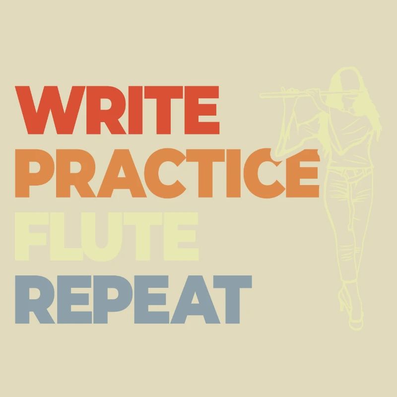 Write Practice Flute Repeat