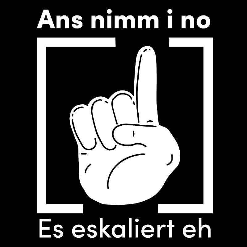 Ans nimm i no! Es eskaliert eh.