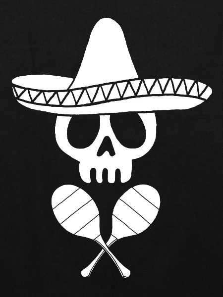 Crâne mexicain blanc