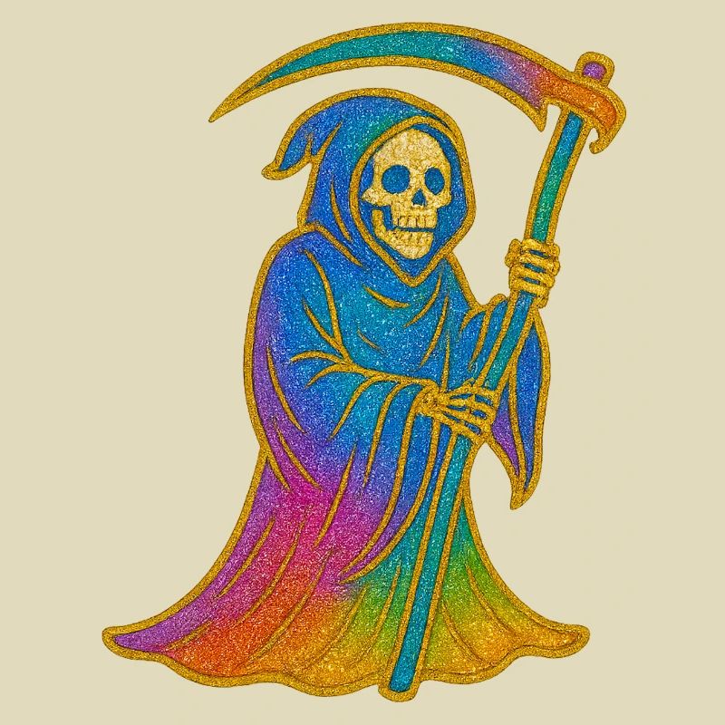 Regenbogen Sensenmann