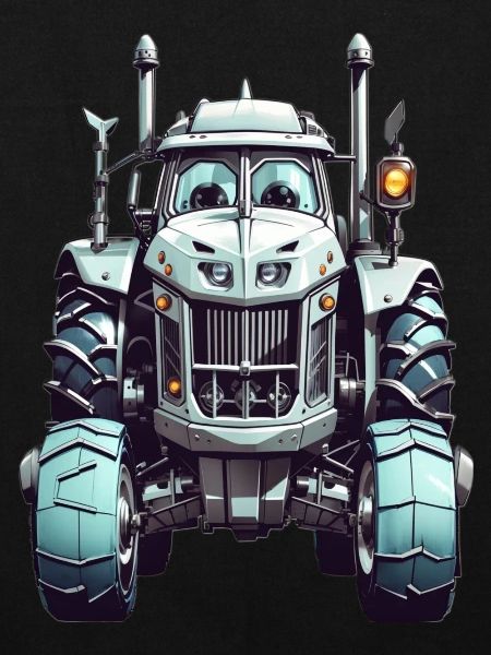 Traktor mit Augen