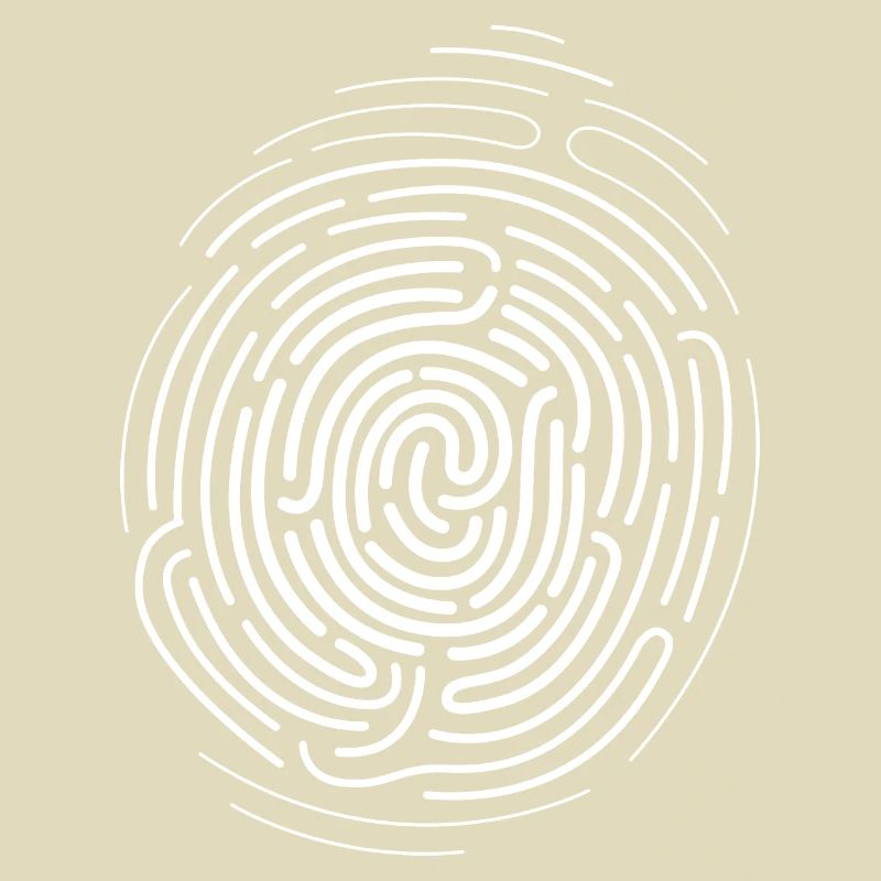 Empreinte digitale ADN pouce icône logo image