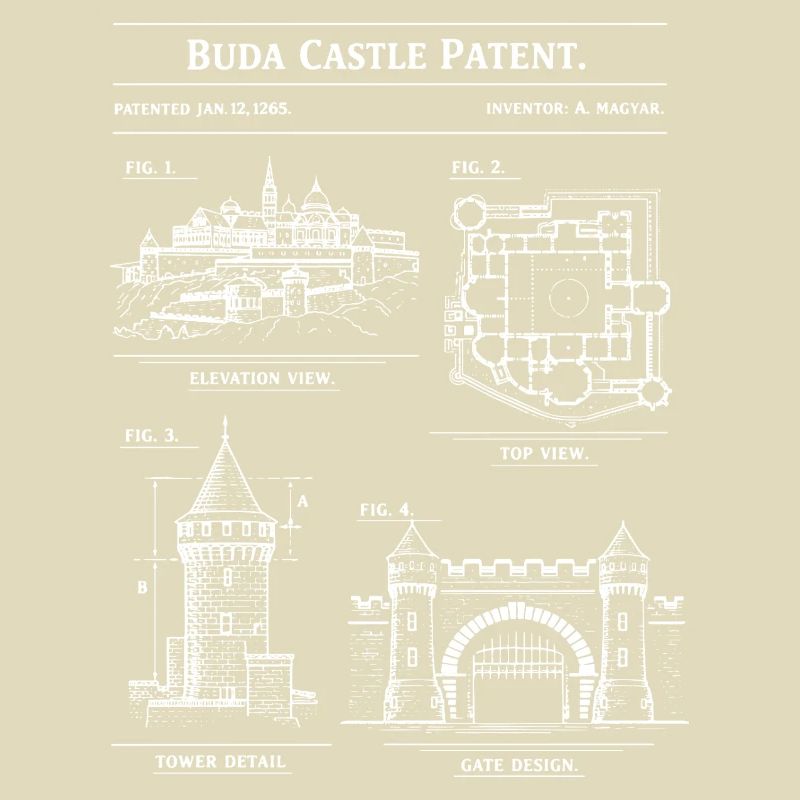 Buda Castle Blueprint Patent