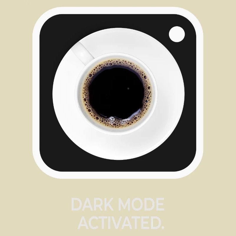 Mode sombre Mode Activé Coffee Dit Design