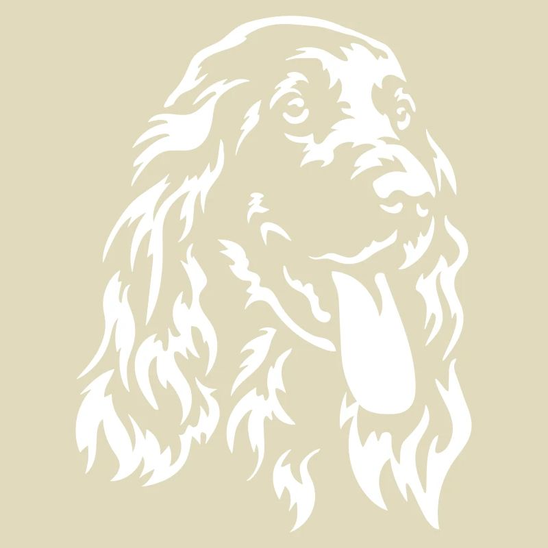 Cocker Spaniel Head « Black Edition »