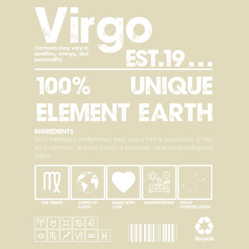 Logo 100 % unique de l’élément Terre Vierge
