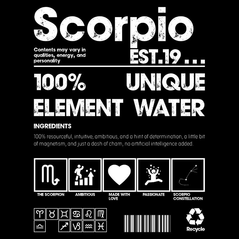 T-shirt à logo d’eau Scorpio Element