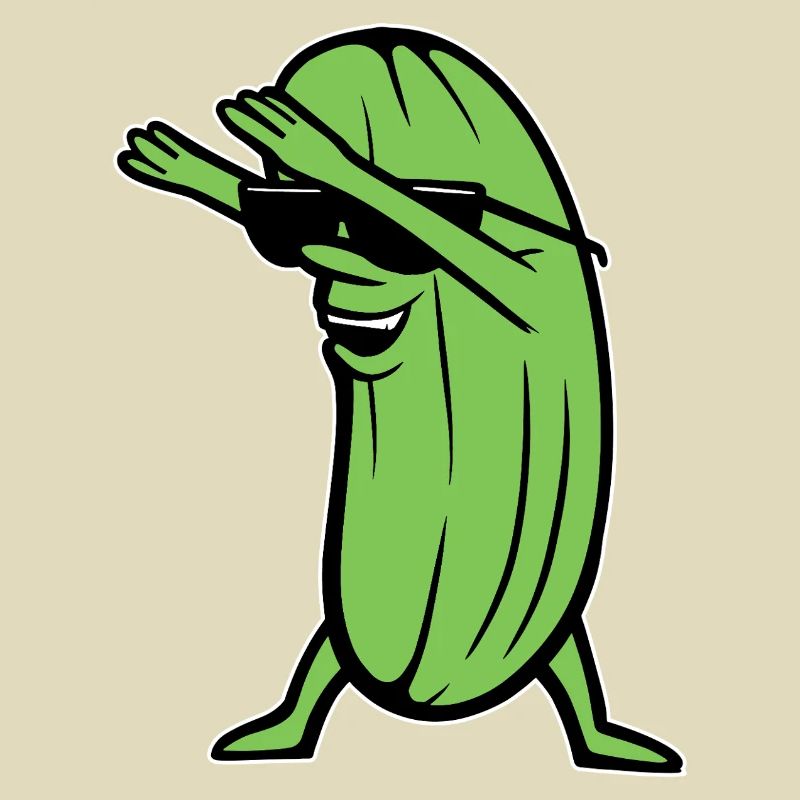 Dabbing Concombre Dabbing Dab Danse Hip-Hop Danse Pose