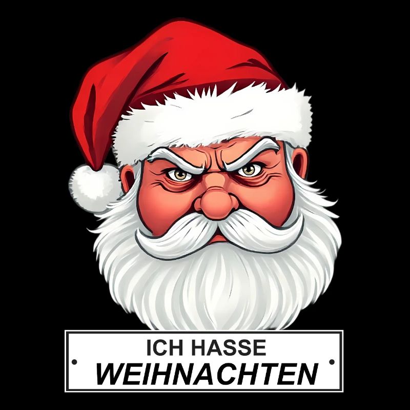 I Hate Christmas Santa Saying