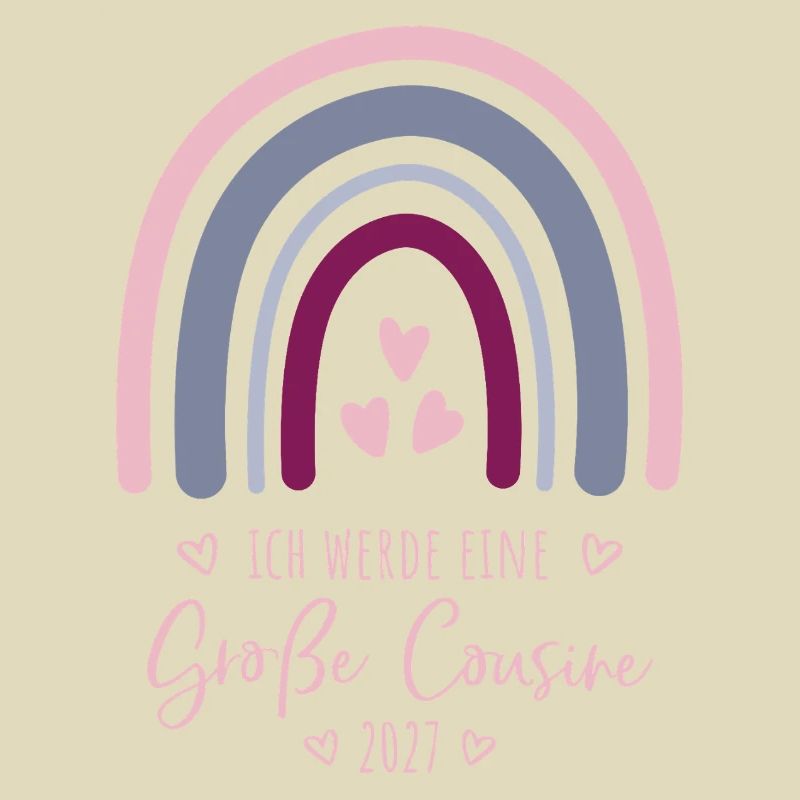 Ich werde eine Große Cousine 2027 Regenbogen 