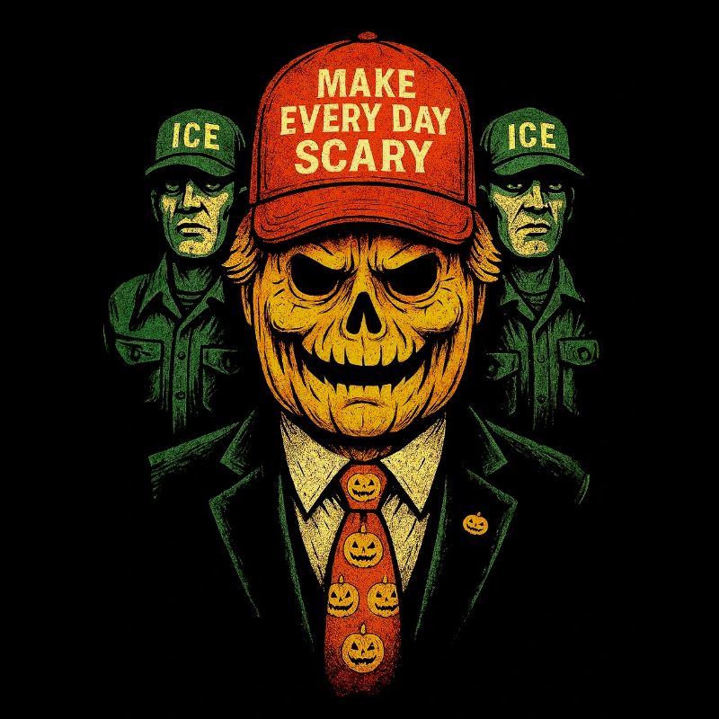 Crâne de citrouille Déclaration de mode d’Halloween