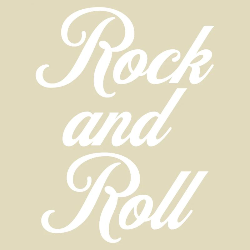 Rock and Roll Script Vintage