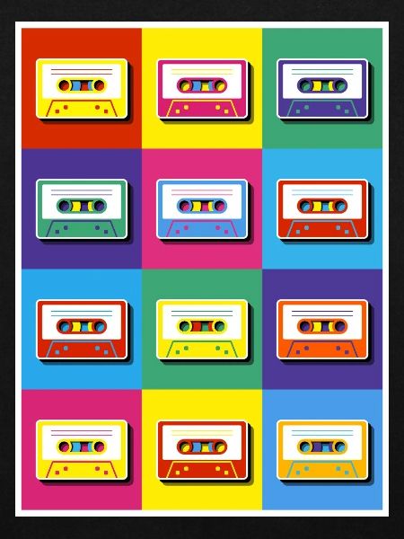 Cassettes pop art