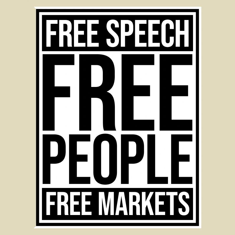 Marché de la liberté d’expression Peuple Libertarian Freedom Logo