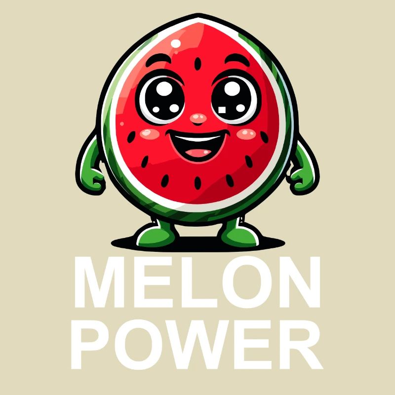 Illustration de pastèque heureuse