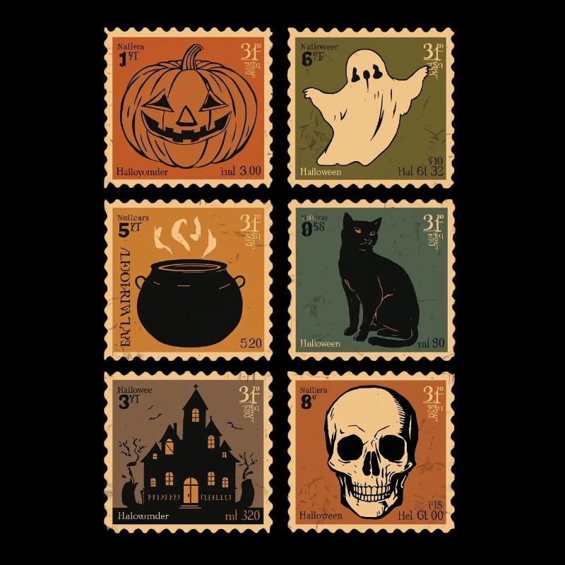 Vintage Halloween Monster Deklination