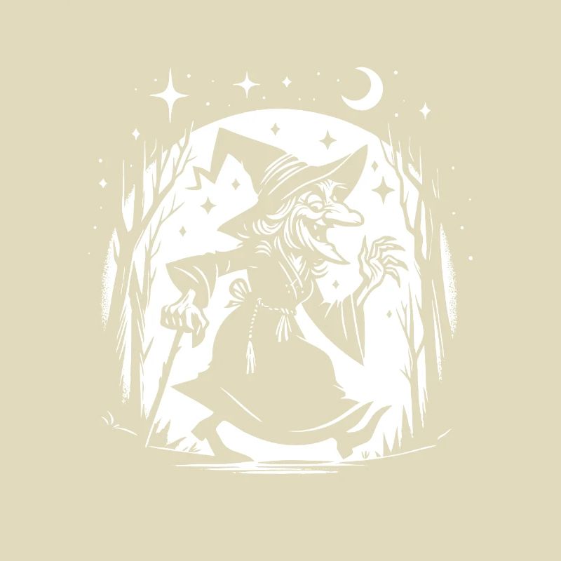 Funny Witch Design – Comic Fun