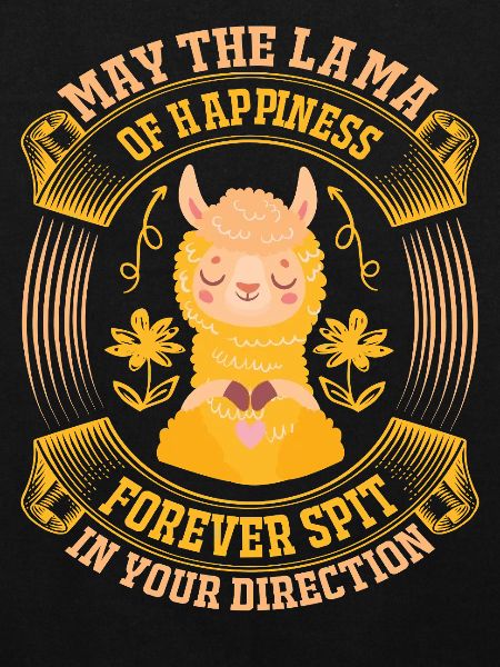 Lama spit happiness