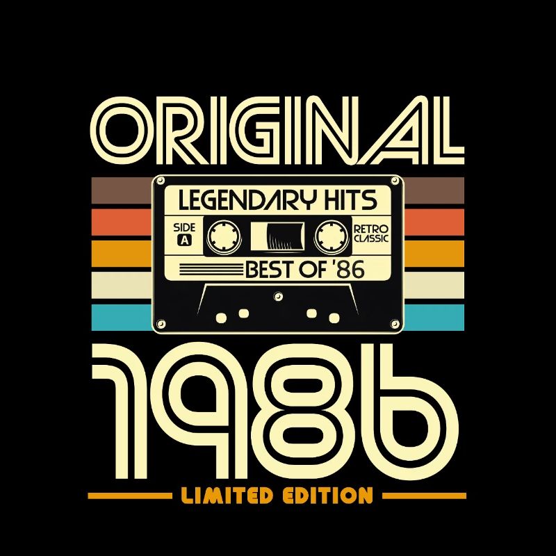 Original 1986 Cassette Rétro Édition Limitée