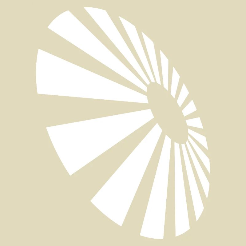 Spiralfächer-monochromes Muster