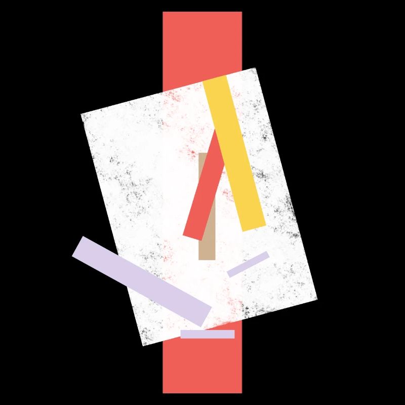Jeu abstrait de couleurs sur imprimé