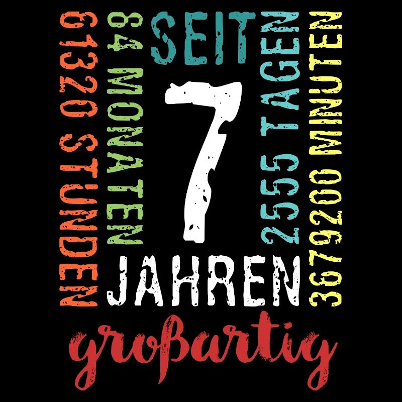 Parfait pour 7 ans - anniversaire sept ans 7.